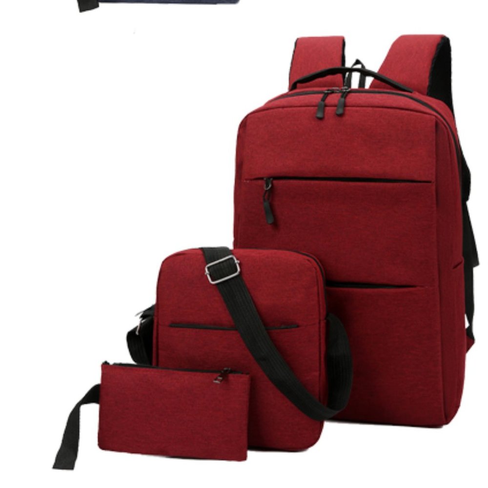 USB Student Travel Laptop Backpack Set with USB charging port